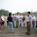 Visiting Ba Dinh Square, Hanoi.