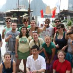 Relaxing on Ha Long Bay, Sun Cruise.