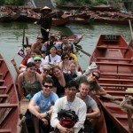 On the boat tour visiting the Perfume Temple, Ha Tay.