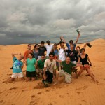 Bates students enjoying an evening at Sand Dunes, Mui Ne, Phan Thiet.