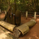 Visting Cu Chi Tunnels, unexplosive bombs.