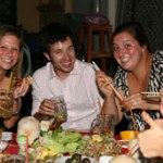 Farewell dinner party.