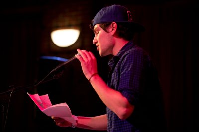 Students perform in the Benjamin Mays Center as part of the Village Club Series' Student Poetry Slam. In order of their appearance: Bridget Feldmann '16 Thomas Koshy '14 Tamara Gonzalez '14 Jeremy Mack '14 Julia Dunn '16 Nick Muccio '16 Katie Ailes '14