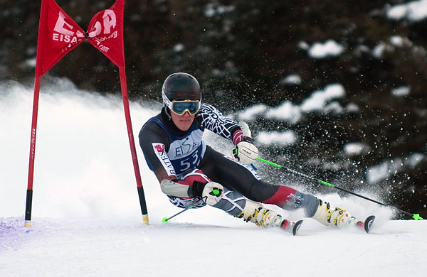 Alpine Skiing Alex Jones finished 24th in the slalom and 28th in the giant slalom at the 2012 NCAA Championships. (File photo courtesy of EISA)