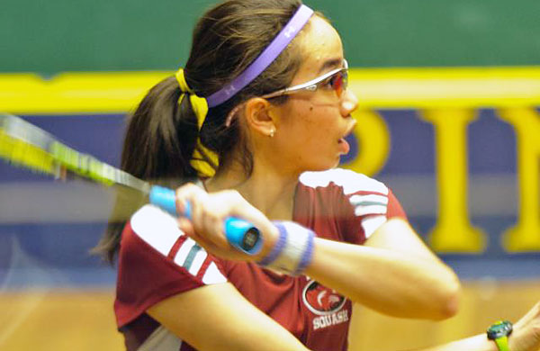 Nessrine Ariffin '15 is Bates' third-ever squash All-American, following Aisha Shah '02 and Ricky Weisskopf '08. (File photo by Preston Carey '96)