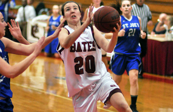 72Brown6x4_1681 Molly Brown '15 captured Maine Rookie of the Year honors, the latest in a succession of standout Bates rookies over recent years. (File photo by Phyllis Graber Jensen)