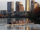 Men’s crew debuts impressively in scrimmage with Texas