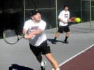 Men’s tennis dominates Conn. College, 9-0