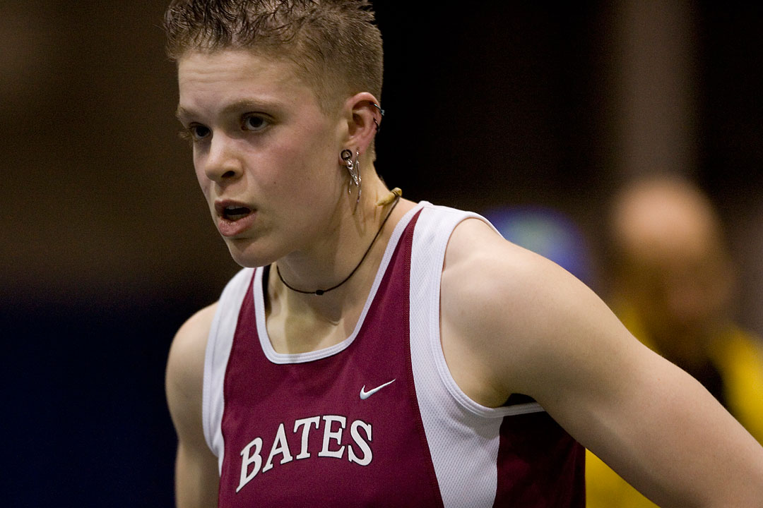 Keelin Godsey '06, who won 16 All-America awards and two NCAA titles at Bates, is one of the subjects of Sports Illustrated's story about transgender athletes in its May 28, 2012 issue. (File photo by Phyllis Graber Jensen)