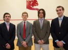 Men’s squash routs Boston College on senior night