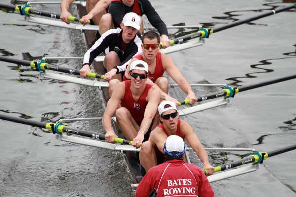 Peter Haley '13 (wearing red sunglasses) was named All-ECAC for the second time in his career on May 21, 2013. File photo by Mason Cox '07.