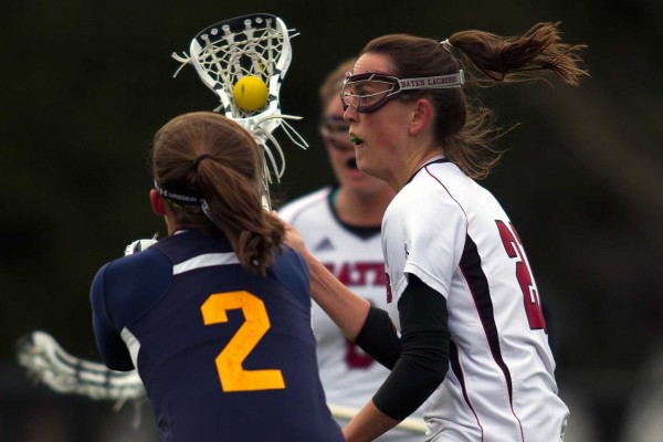 Wally Pierce '14 was named Second Team All-NESCAC on May 8, 2013. File photo by Michael Bradley/Bates College.