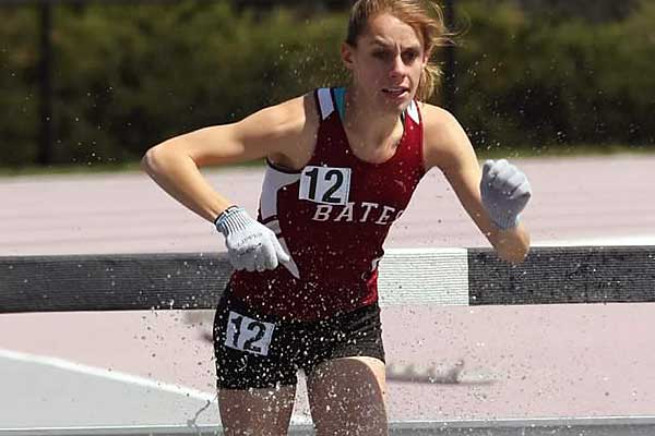 Kallie Nixon '14 made the finals of the 3,000-meter steeplechase at the NCAA Division III Outdoor Track & Field Championships on May 23, 2013. File photo by Tom Leonard '78.