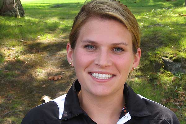 Danielle Ryder was named the sixth head coach of the Bates field hockey program on May 10, 2013. Photo courtesy of the University of New England Sports Information.