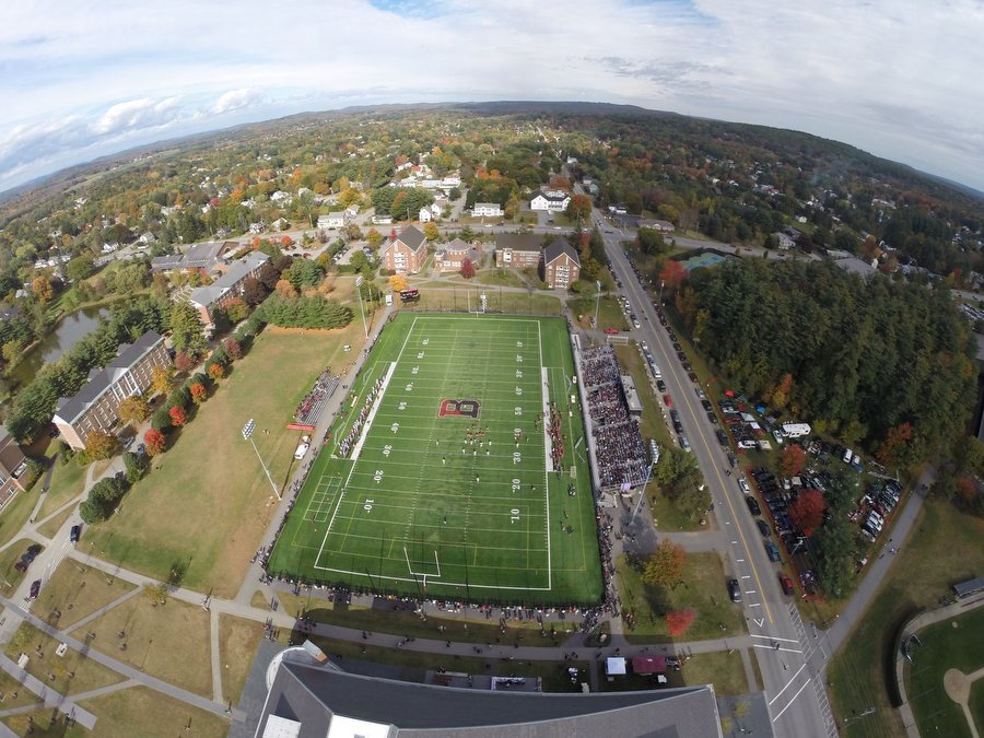 "Athletics always talks about being central to the life of the campus. That’s where we want to be. With all of the athletic and non-athletic uses of the upgraded field, that’s where we are." — Kevin McHugh, director of athletics (H. Lincoln Benedict '09 for Bates College)