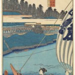 Toyokuni III, "Shingawa" from the 53 Stations of the Tokaida Series