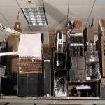 K-Fai Steele, Untitled City, 2004, cardboard boxes, paper, graphite, india ink