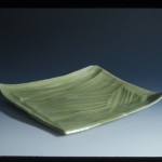 Caitlin Reiter, Five Monochromatic Trays, 2004, porcelain and stoneware