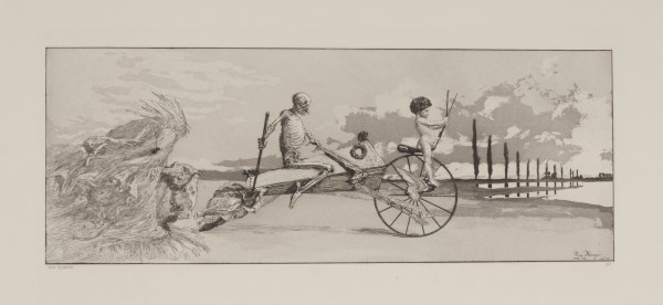 Max Klinger, Intermezzi Opus IV, 1881, Plate XII, Amor, God und Jenseits, Museum purchase 2012