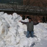 Nano S. plays in the snow!