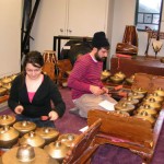 Gamelan students rehearse bonang