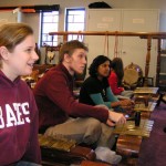 Students study Gamelan in Musics of Southeast Asia course