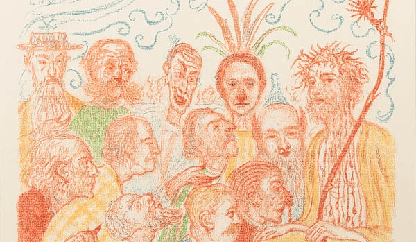 "XiX Le Christ livre aux critiques" by James Ensor.