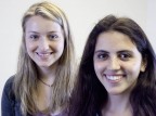 120424_Davis_Peace_1501 First-year students Natacha Danon, left, and Olivia Krishnaswami are sharing a Davis Projects for Peace grant for a project in India. Photograph by Phyllis Graber Jensen/Bates College.