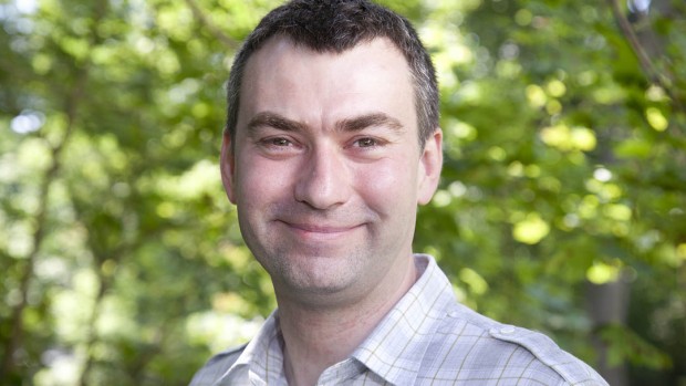 Jakub Kazecki, assistant professor of German. Photograph by Phyllis Graber Jensen/Bates College.
