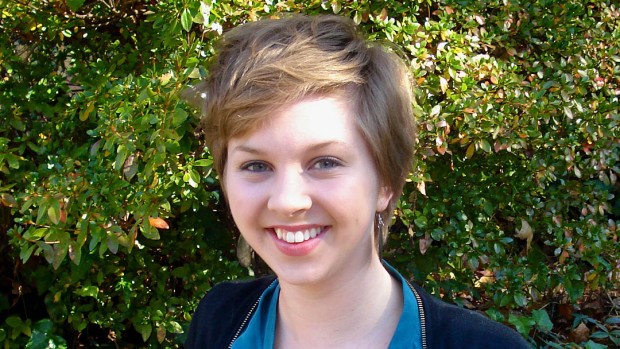 Elizabeth Danello '14 portrays Lisa in the 2012 Bates production of "Collected Stories."