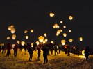 Fire on the mountain, thanks to Outing Club sky lantern launch