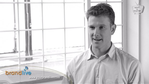 YourBrand LIve founder Fritz Brumder '01 discusses his web application on a "Meet the Startup" interview in Portland, Ore.
