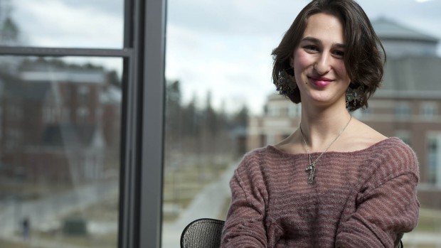 Olivia Norrmen-Smith '13. Photograph by Michael Bradley/Bates College.