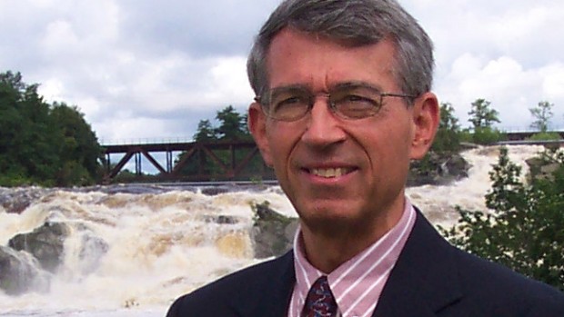 Professor Emeritus of Political Science Douglas Hodgkin. Photograph courtesy of the Androscoggin Historical Society.