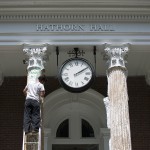 Hathorn Hall’s columns get stripped down and freshened up Hathorn Hall’s columns get stripped down and freshened up