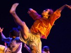 Colleen Fitzgerald '14 and other Bates dancers appear in an image by Phyllis Graber Jensen.