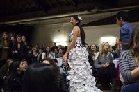 Milla's dress won the "Most Glamorous" award. (Sarah Crosby/Bates College)