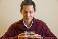 Voot Yin '96, a researcher at Mount Desert Island Biological Laborary, and a colleague have earned a patent for a new heart drug. (Photograph courtesy of MDI Biological Laboratory)