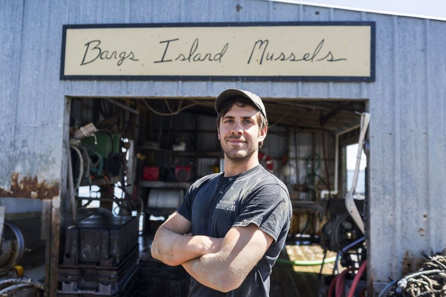 Matthew Moretti '06, president of Bangs Island Mussels and Wild Ocean
