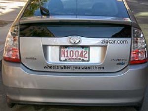 A Prius Zipcar A Prius Zipcar