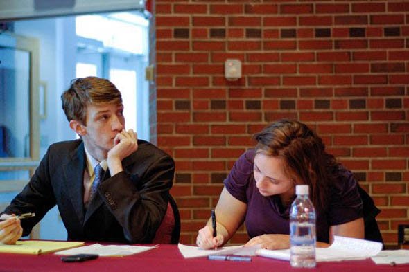 Debaters Colin Etnire '12 and Ariela Silberstein '10 Debaters Colin Etnire '12 and Ariela Silberstein '10