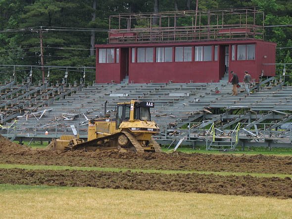 Grandstand demolition Grandstand demolition