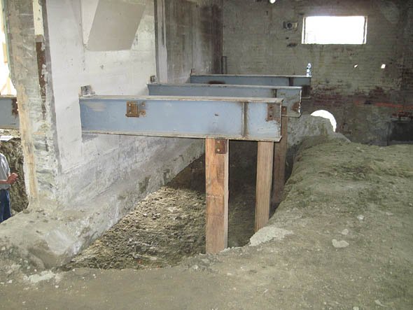 Hedge Hall elevator pit Hedge Hall elevator pit