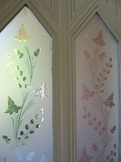 Etched-glass, 10 Frye St. Etched-glass, 10 Frye St.