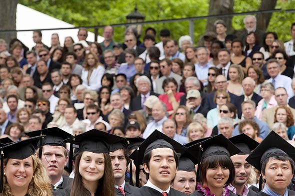 Graduates listen Graduates listen