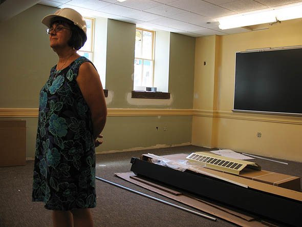 Doris Vincent in Roger Williams Hall Doris Vincent in Roger Williams Hall