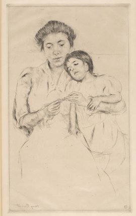 The Crocheting Lesson by Mary Cassatt The Crocheting Lesson by Mary Cassatt