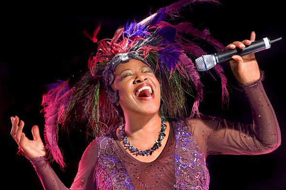 Rhythm and blues singer Francine Reed performs at Bates. Rhythm and blues singer Francine Reed performs at Bates.