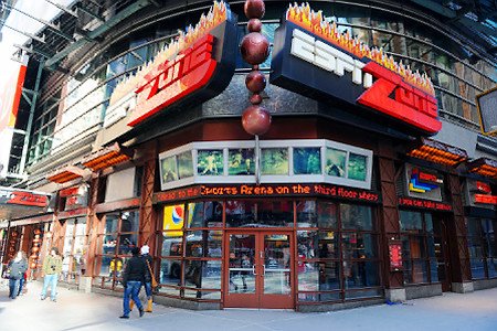 The ESPN Zone in Times Square The ESPN Zone in Times Square