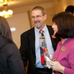 L to R: Alicia Doukeris '07, Steve Mortimer '72, Director of Class Giving, Christina Traister '94, Director of Annual Giving